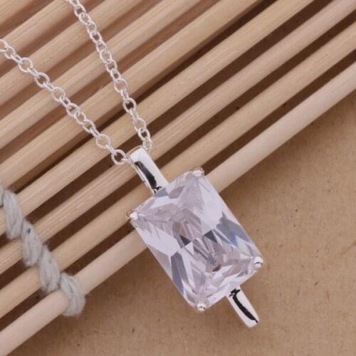 Wholesale High quality silver plated Fashion jewelry chains necklace pendant WN-299