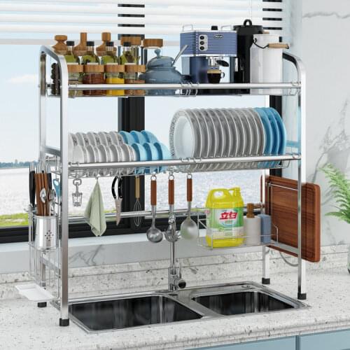 Utensil-Shelf-Dryer-Holder-Cutting-Over-Rack-Rack-Large-Board-Sink-Dish-Stainless-Install-Holder-Steel-Storage-Kitchen-Drainer