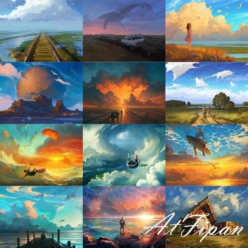 Full SquareRound Anime Cartoon Illustration Diamond Embroidery Mosaic Embroidery 5d Diy Diamond Painting Home Decor