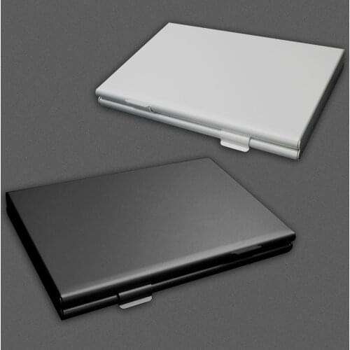 Portable Waterproof Shockproof Aluminum Alloy SD TF Carry Storage Case Box Holder Organizer for Photography Travel