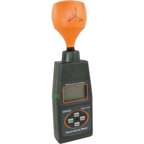 Professional Digital Electrosmog Meter Portable agnetic High Frequency Field Intensity Meter Indicator EMF Tester With Package