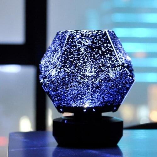 USB Rechargeable LED Light Night Sky Star Projector Lamp Kids Bedroom Decoration Projector Lamp Festive Party Holiday Supplies