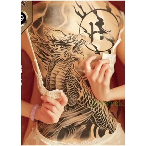 Waterproof Temporary Tattoo Sticker China myth dragon tatto stickers flash tatoo fake tattoos for men