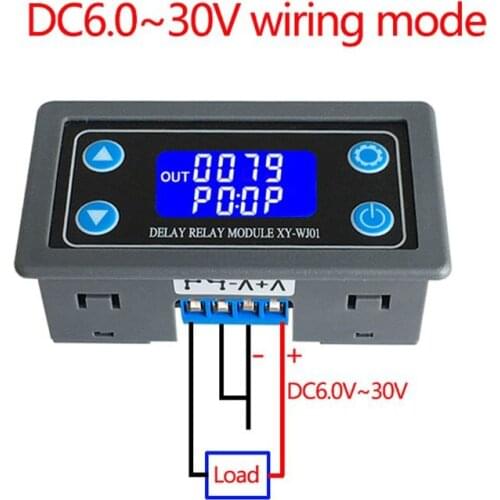 XY-WJ01 Delay Relay Module With Digital LED Dual Display Cycle Timing Circuit Switch