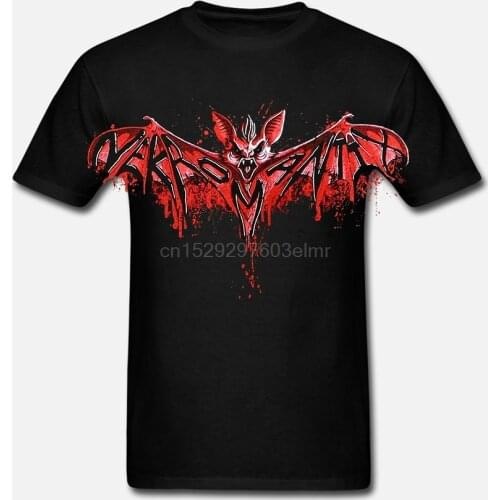 Men Funny T Shirt Women Cool tshirt Nekromantix Bat Tee T-shirt