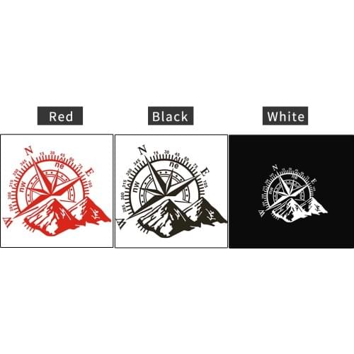 1PCS 3D Auto Car Sticker Compass Navigation Mountain Pattern Offroad Highlight Decal Car Stickers