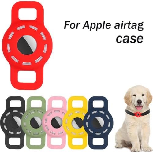 1PC For Apple Airtag Case Dog Cat Collar GPS Finder Colorful Luminous Protective Silicone Case For Apple Air Tag Tracker Case
