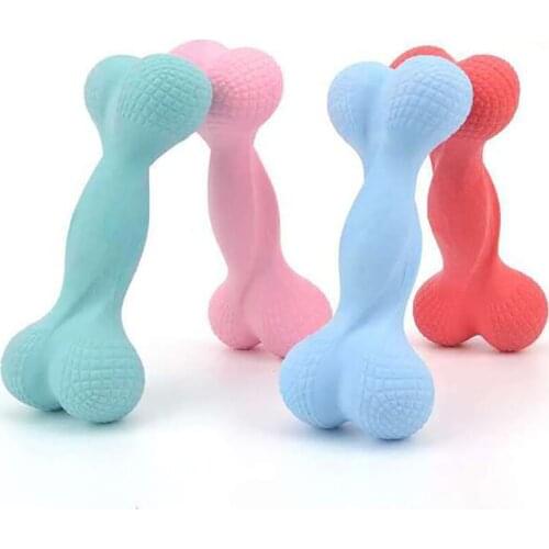 1PCS Dog Tooth Brush Dog Toys Pet Chew Toys Remove Bad Breath Cleaning Dog Tooth Toy For Small Puppy Toy Bone Shaped Non-toxic