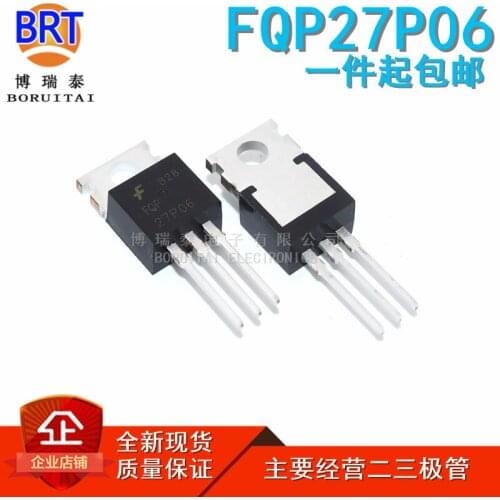 10pcs/lot FQP27P06 TO220 27P06 TO-220 60V 27A new original