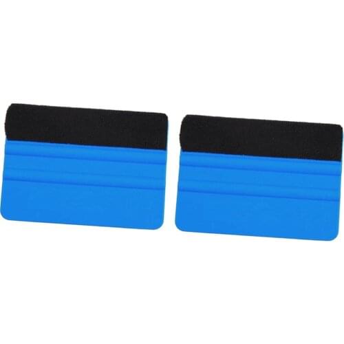 2pcs Marine Car Vinyl Wrapping Squeegee Felt Edge Decals Scraper Applicator