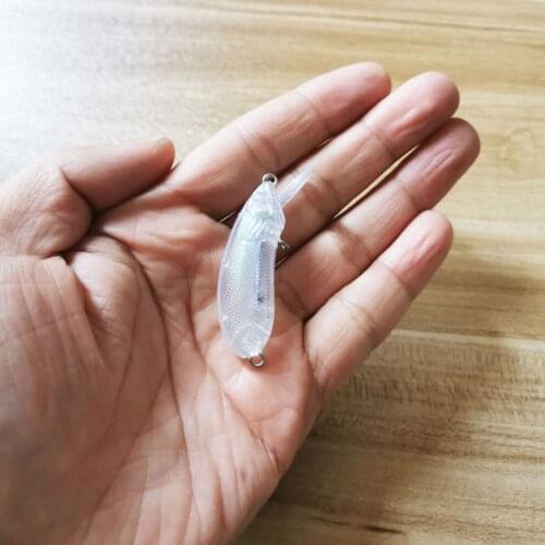 5.6g/5cm 10pcs Blank Nude Baits Crankbait Minnow Sinking Bait DIY Unpainted Lure Bodies Fishing Bait