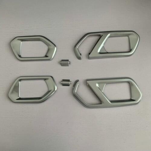 ABS Plastic Carbon Fiber Inner Door Handle Bowl Cover Trim Door Decoration Frame Car Accessories for Toyota Raize A200 2020 2021