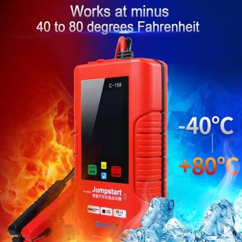 Car Jump Starter No Battery Safe put in Car -40 degree to 80 degree Low Degree Use Charge 5 second by Car Battery 12V