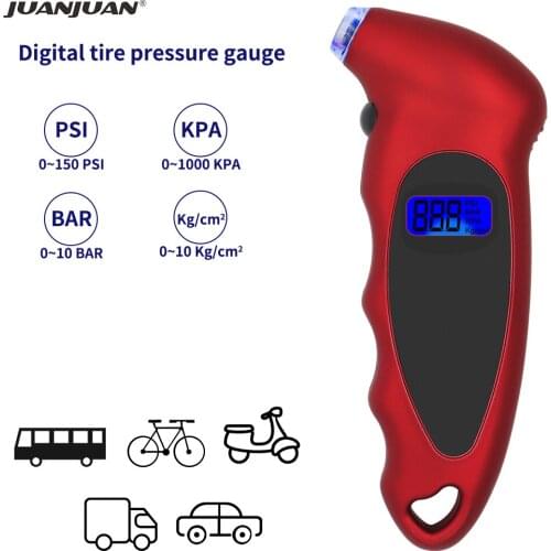 Auto Car Tire Pressure Gauge 0-150 PSI Digital Tire Air Pressure Tester High Accuracy With Battery Manometer Barometers 30% off