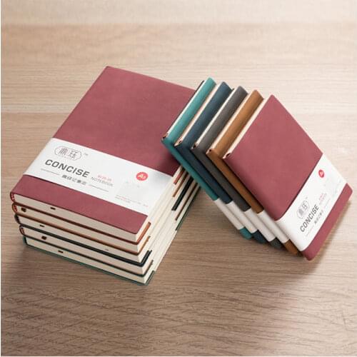 Sheepskin notebook business gifts office creative pu soft leather B5 retro thickened diary