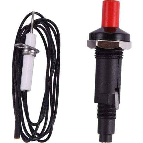 Piezo Ignition Set With Cable 1000Mm Long Push Button Kitchen Lighters For Gas Stoves Ovens
