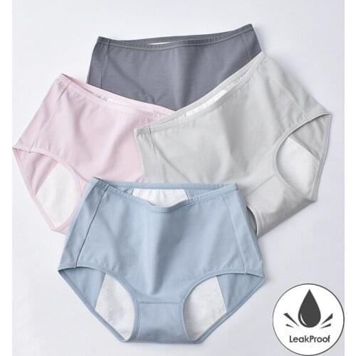 Menstrual Panties Women Sexy Pants Leak Proof Incontinence Underwear Period Proof Briefs High Waist Female Dropshipping