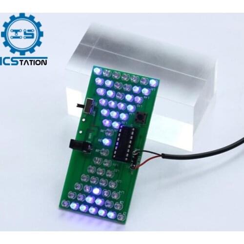 5V Electronic Hourglass DIY Kit Funny Electric Production Suite With LED Lamps Electronic Components Welding Training