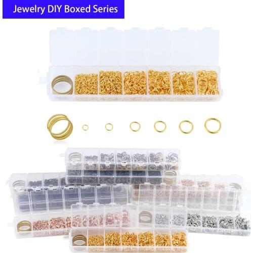 120-2800pcs Box Jewelry Sets Lobster Clasp DIY Jewelry Accessories Connection Jump Rings Earring Hook Jewelry Making Supplies