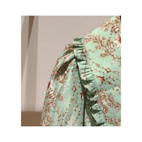 2021 Summer New Romantic Sunflower Print Doll Collar Puff Sleeve Mini Dress