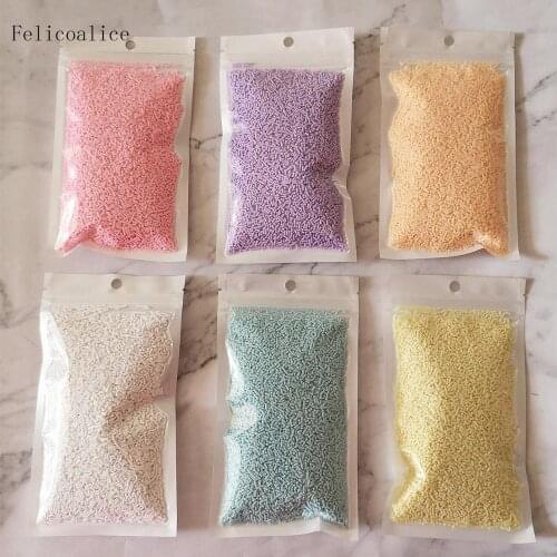 100g 3~5mm Polymer Hot Soft Clay Sprinkles Colorful for Crafts Plastic Klei Tiny Cute Mud Particles