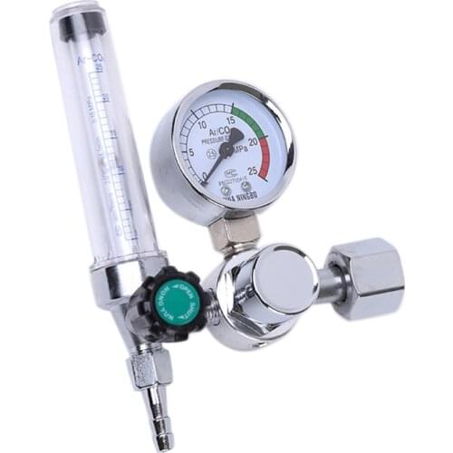 0-25 Mpa CO2 Gas Flowmeter Pressure Reducer Zincalloy Argon Accurate Manual Welding Handheld Scale Argon Regulator