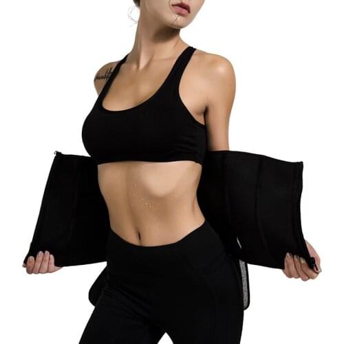 Sexy waistband velcro corset ipper tummy tuck sports body shaping chain waist belts for women
