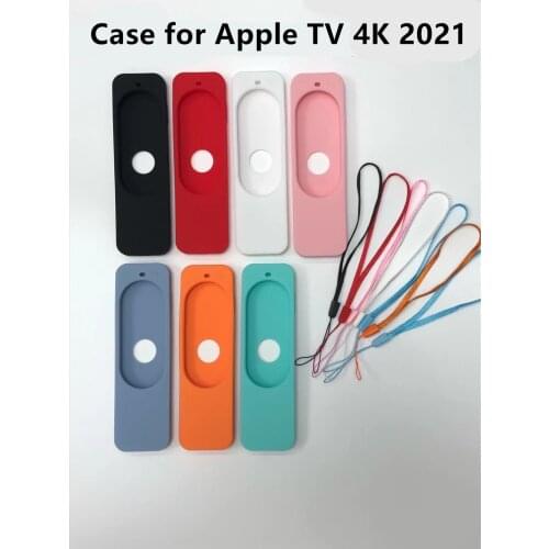 Remote Controller Silicone Dustproof Cover Home Storage Protective Case for Apple TV Remote Controller Case For 2021 Apple TV 4K