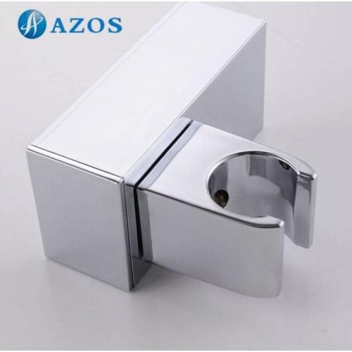 Modern Square Adjustable Handheld Shower Head Holder Bracket Wall Mount Bathroom Accessories Furnitures Polished HSZ001