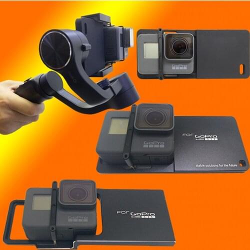 TUYU stabilizer Adapter Switch Mount Plate for GoPro Hero 6/5/4 Xiaomi yi 4K for DJI osmo Smartphone Gimbal Handheld Accessories