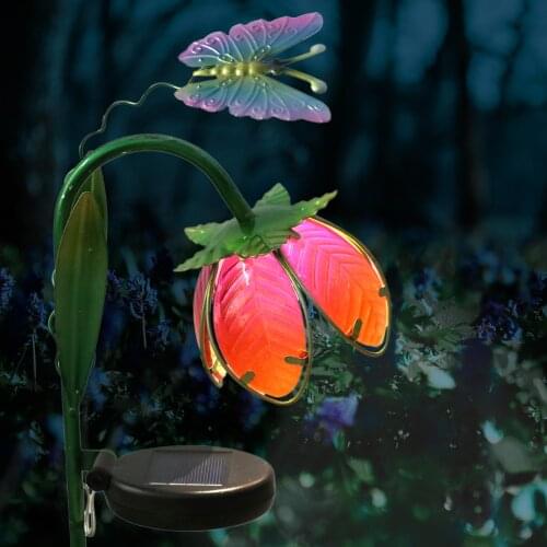 Light Decorations Snow Lotus Wall-mounted Pink Outdoor Decorative Waterproof Realistic Solar Lights