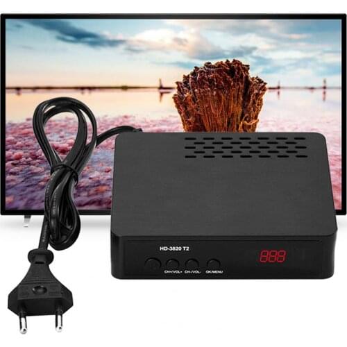 DVB-T2/DVB-C Smart TV Box Remote Control 1080P TV Set top Box Dual CPU Media Streamer TV Box US/UK/EU Plug