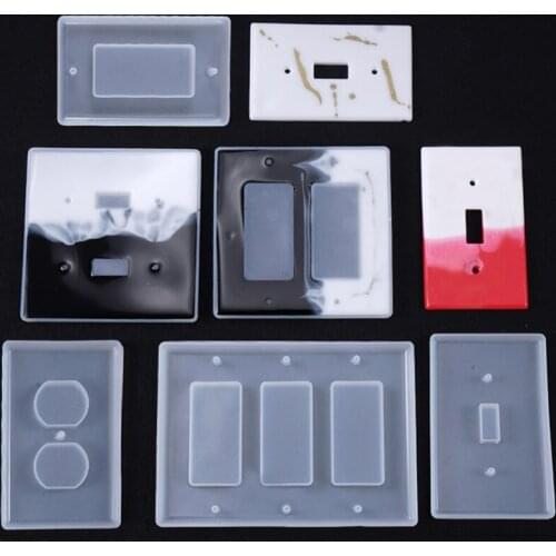 USB Socket Panel Light Switch Cover Silicone Mould DIY Crafts Casting Tool Crystal Epoxy Resin Mold