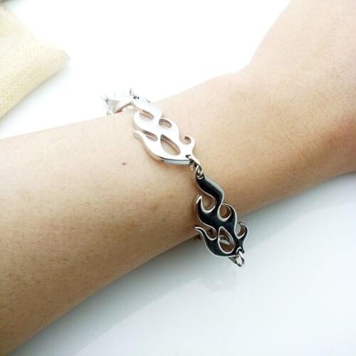 Hip Hop Street Clothing Flame Unisex Bracelet Punk Style Metal Lady Girl Bracelet Rock Chain Jewelry Accessories