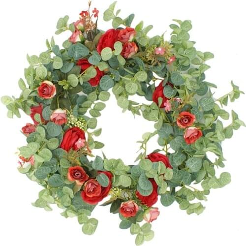Spring and Summer Front Door Wreath All Weather Outdoor Wreath That Lasts for Years,Wall Wedding Party Garden Home Decor