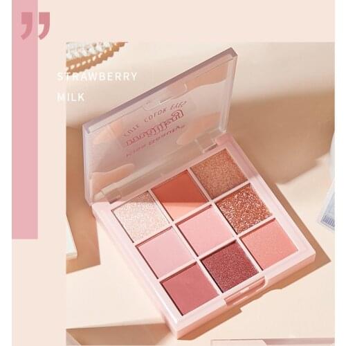 High Quality Eyeshadow Palette High Pigmented Matte and Shimmer Colourful Eyeshadow Palette For Girl Women