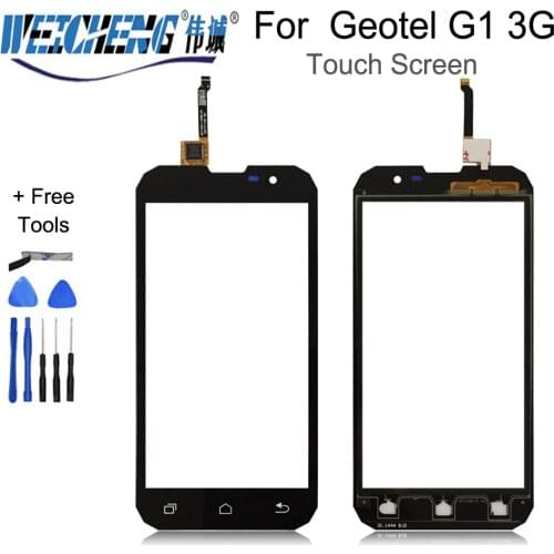 WEICHENG Digitizer For Geotel G1 3G Front Touch Glass Lens Mobile Phone Touch Panel Sensor for Geotel G1 Touch screen