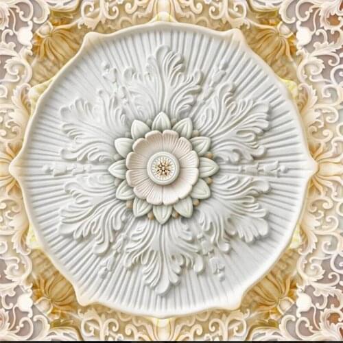 Wellyu Luxury palace style European 3D Zenith mural custom large mural environmental wallpaper papel de parede para quarto