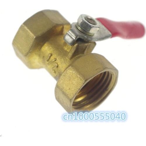 1pcs 1/2" BSP Female Full Ports Connection Brass Thread Pipe Ball Valve