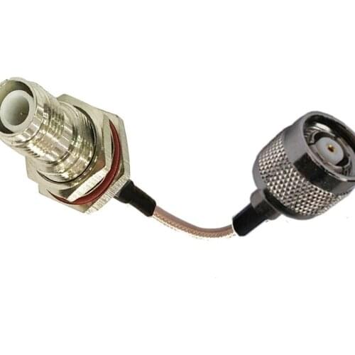 10pcs RP-TNC Male to RP-TNC Female O-ring Connector RF Pigtail Cable RG316 10cm 15cm 20cm 30cm 50cm