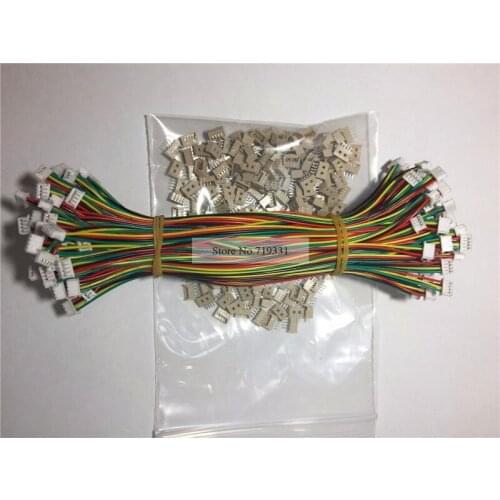 100 SETS JST PH 1.25MM 4 Pin Female&Female DIP Connector with Wires Cables 150MM