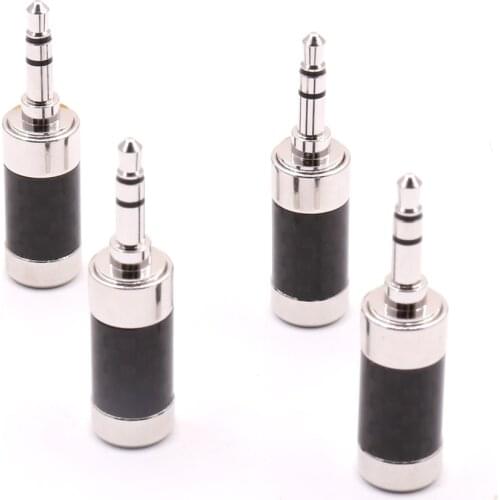 4PCS Jack 3.5mm Connector 3Pole Gold-plated stereo 3.5mm jack DIY Earphone Adapter