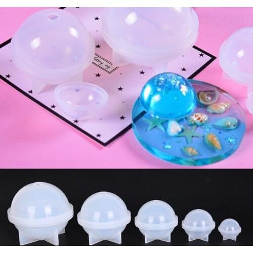 5pcs/set Ball Shape Silicone Mold Pendant Mould For Craft Cake Moulds Bake Tool