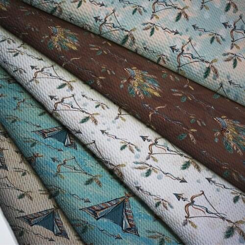 50cm*140cm Flower Printed Printed Bullet Texture Liverpool Fabric For clothing Stretch Knit Fabric For Hair Band L19375