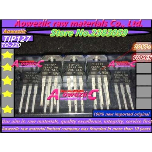 Aoweziic 2017+ 100% new imported original TIP127 TO-220 Darlington transistor 5A60-100V 65W
