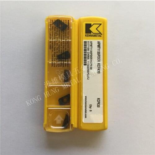 APMT1135PDER KCPK30 Original Kennametal Carbide Inserts Turning Inserts Lathe Tools 10Pcs/Lot