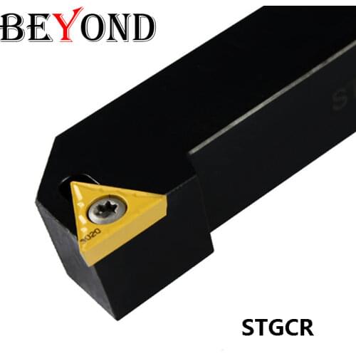 BEYOND STGCR2020K16 16mm Lathe turning tools STGCR1616H16 cnc STGCR External tool holder Boring Bar carbide inserts STGCR2525M16