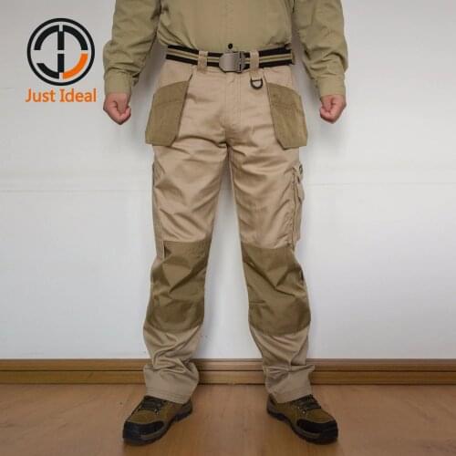 Men Cargo Pants Casual Multi Pocket Pant Military Tactical Long Full Length Trousers Male Working Pant Plus size ID655