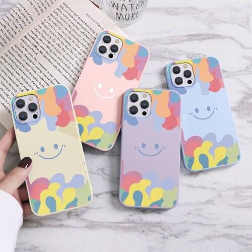 Cute Smile Funda For Samsung Galaxy A51 A52 A50 A10 A12 A21S A22 A20e A02S A31 A32 A30 A71 A70 A72 A40 A41 A42 A7 2018 M30S Case