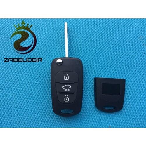 1Pcs Of New Replacement Key Shell Cover For Kia Hold K2 K5 Folding Case 3 Buttons Flip Remote Blank Uncut Blade No Logo Parts